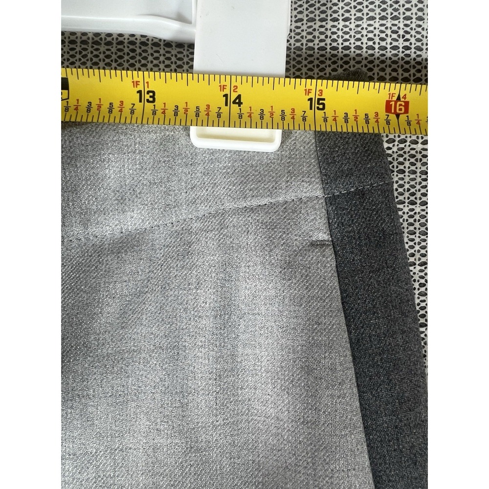 J. Jill Pants Women's 10 Tall Gray  Tuxedo Stripe Straight Leg Heather - Picture 4 of 12